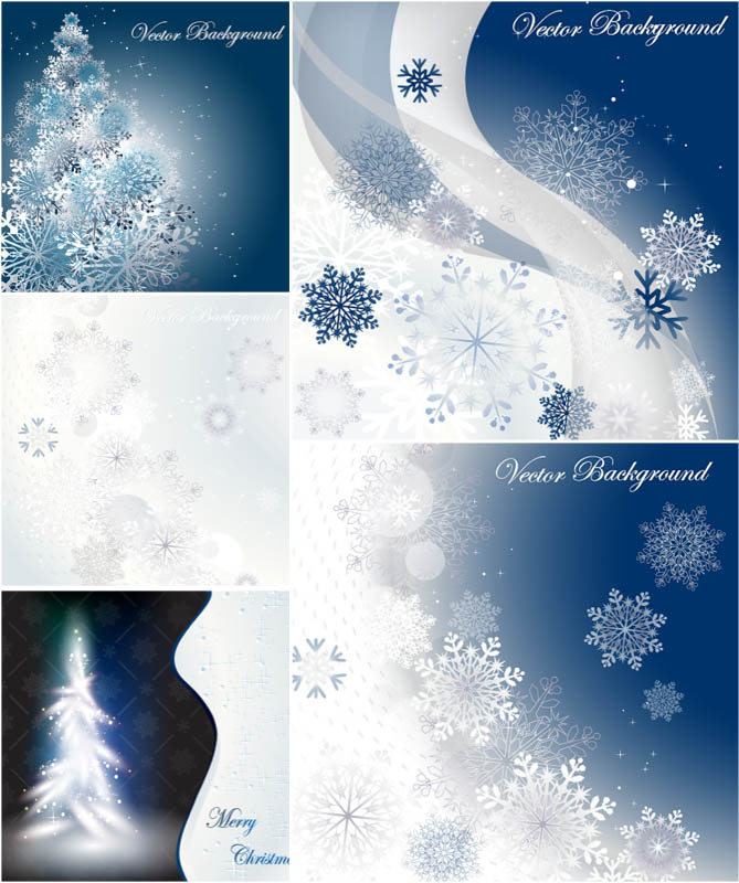 Abstract Winter Background Vector