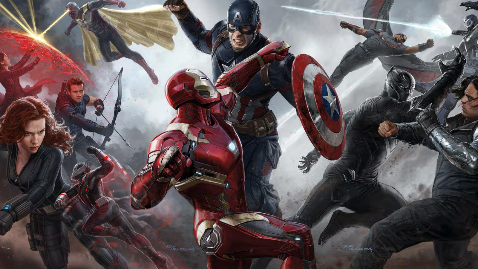 Captain America Civil War Concept Art Wallpaper Desktop Background