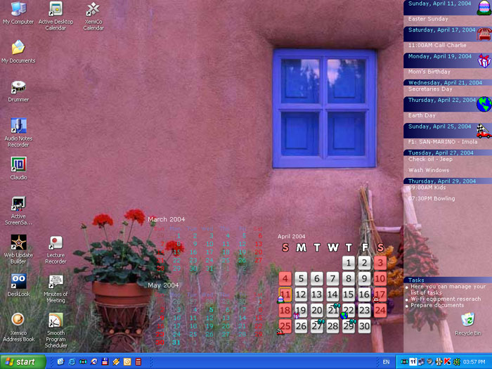  Desktop Calendar Windows Software blends data with desktop wallpaper 700x525