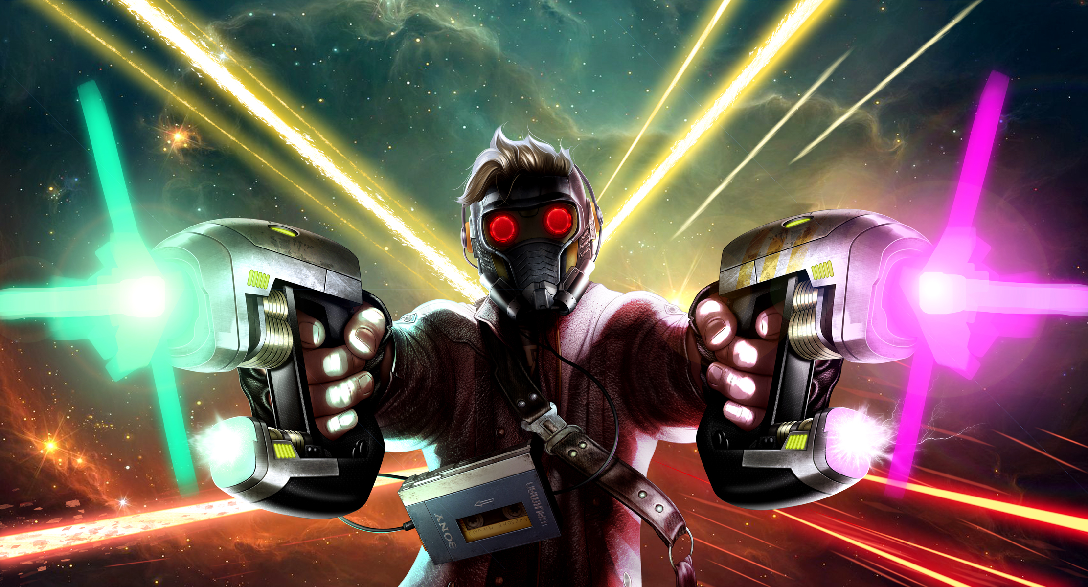 Artwork Of Star Lord Wallpaper HD Superheroes 4k