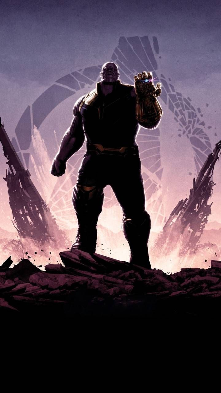 Mad Thanos Avengers Endgame iPhone Wallpaper