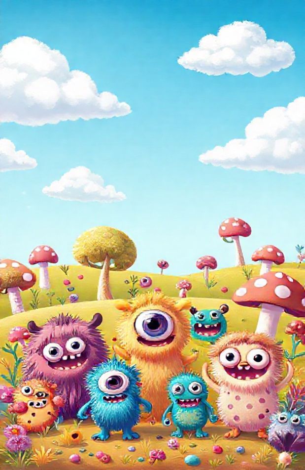 Cute Monster Wallpaper