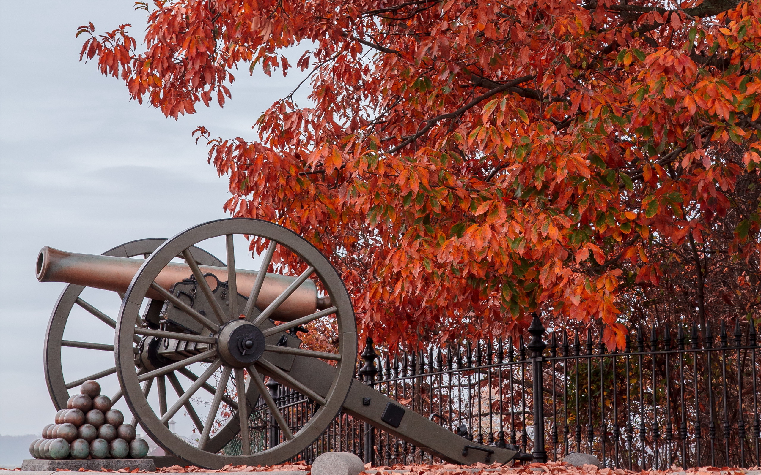 Wallpaper Gettysburg Battlefield Cannon Weapon
