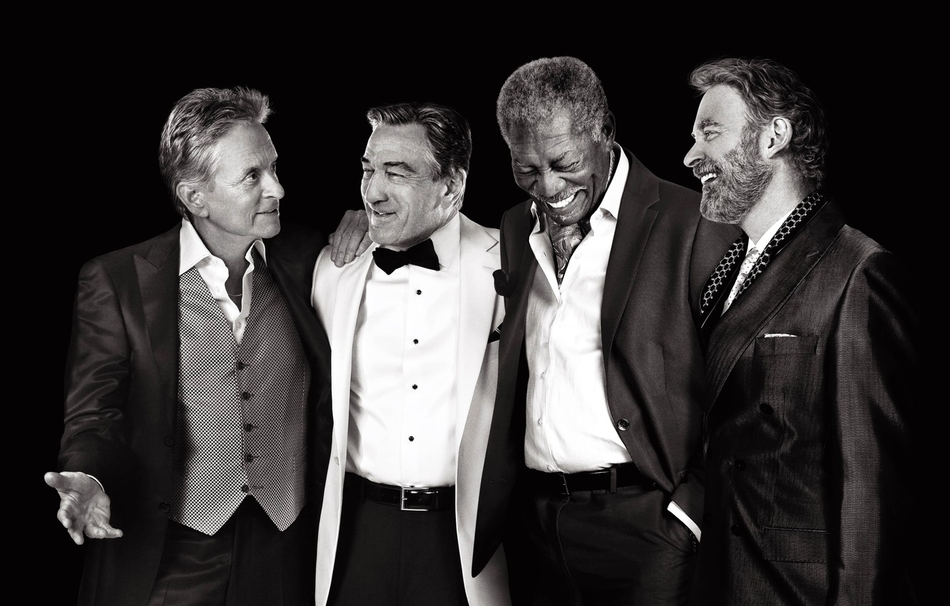 Wallpaper Joy Celebrity Laughter Four Black And White