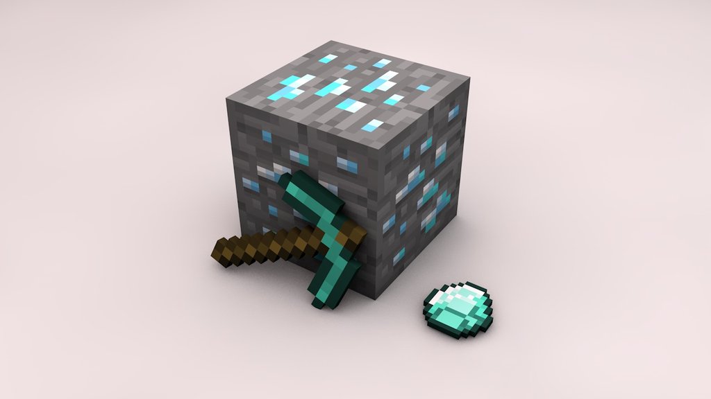 Minecraft Diamond Block Cake Ideas And Designs