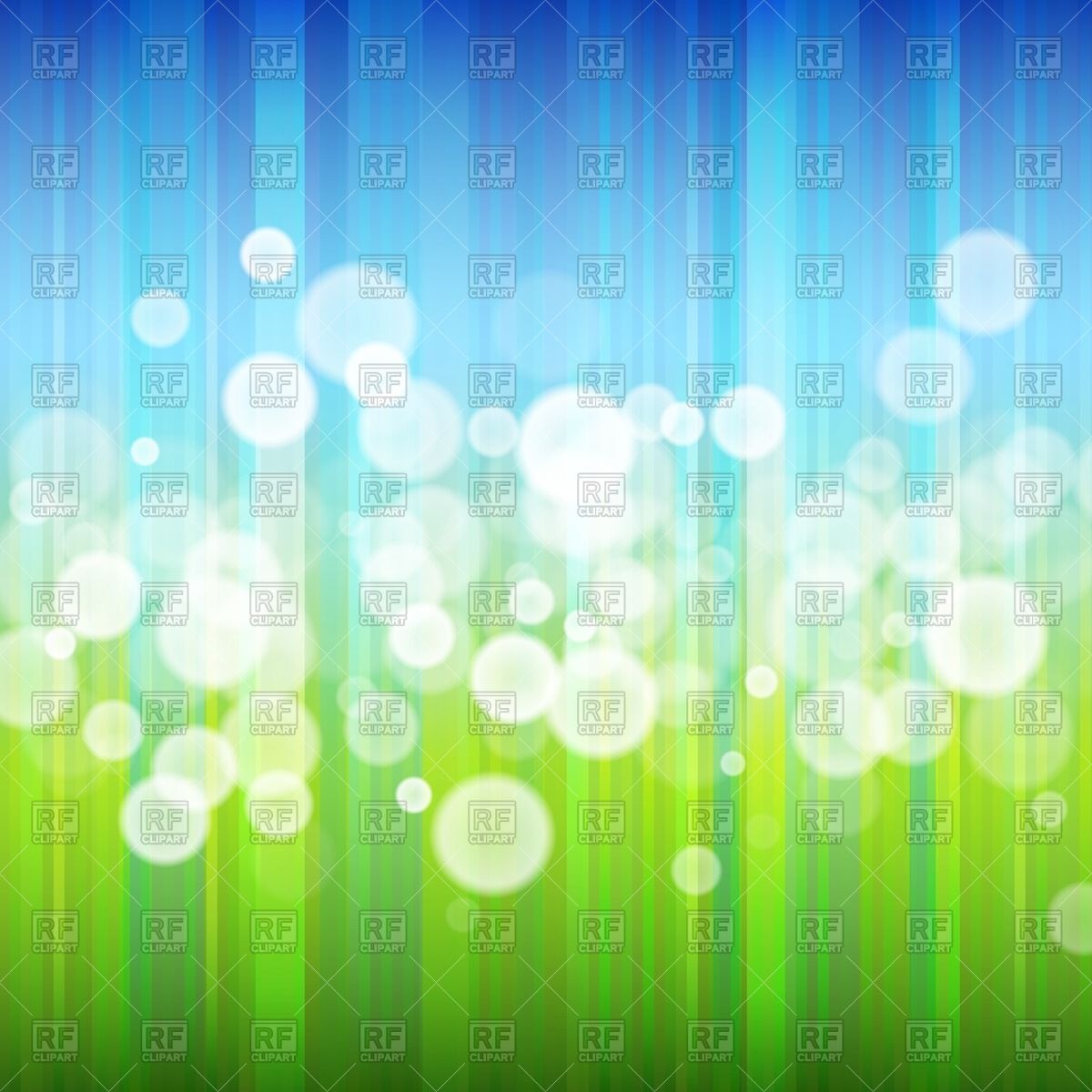 Summer Background With Bokeh And Abstract Sky Grass Vector