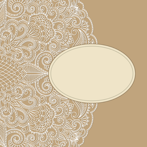Vintage Lace Background With Vector