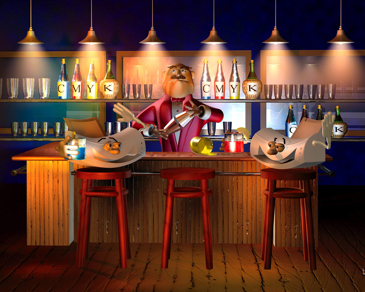 3d Bar Wallpaper HD