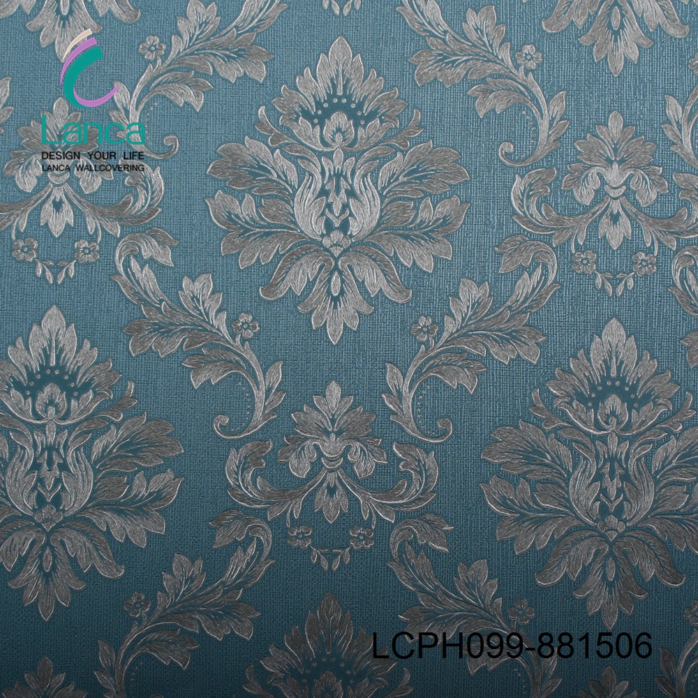 Victorian Damask Luxury Embossed Wallpaper Modern