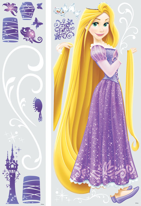 Disney Princess Rapunzel Giant Peel And Stick Wall D Cor