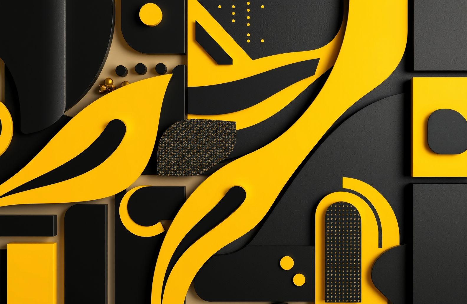 Black And Yellow Hd Wallpaper