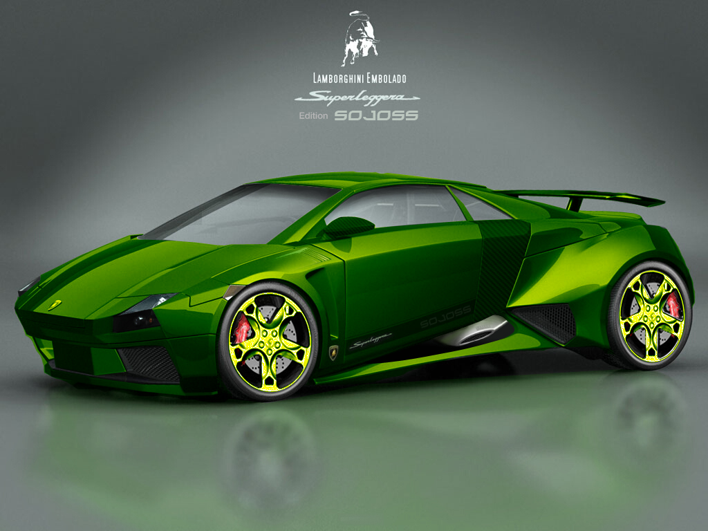 Green Lamborghini Embolado Wallpaper