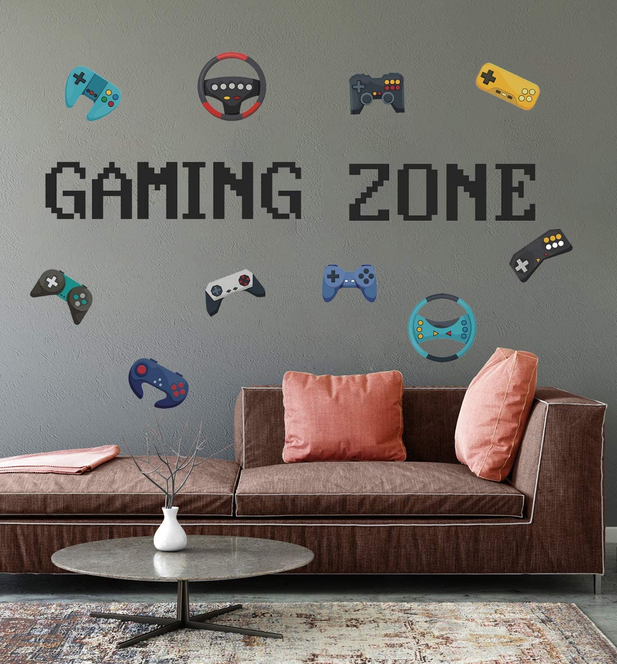 Buy Kairne Gaming Zone Wall Decal Video Game Sticker 36pcs