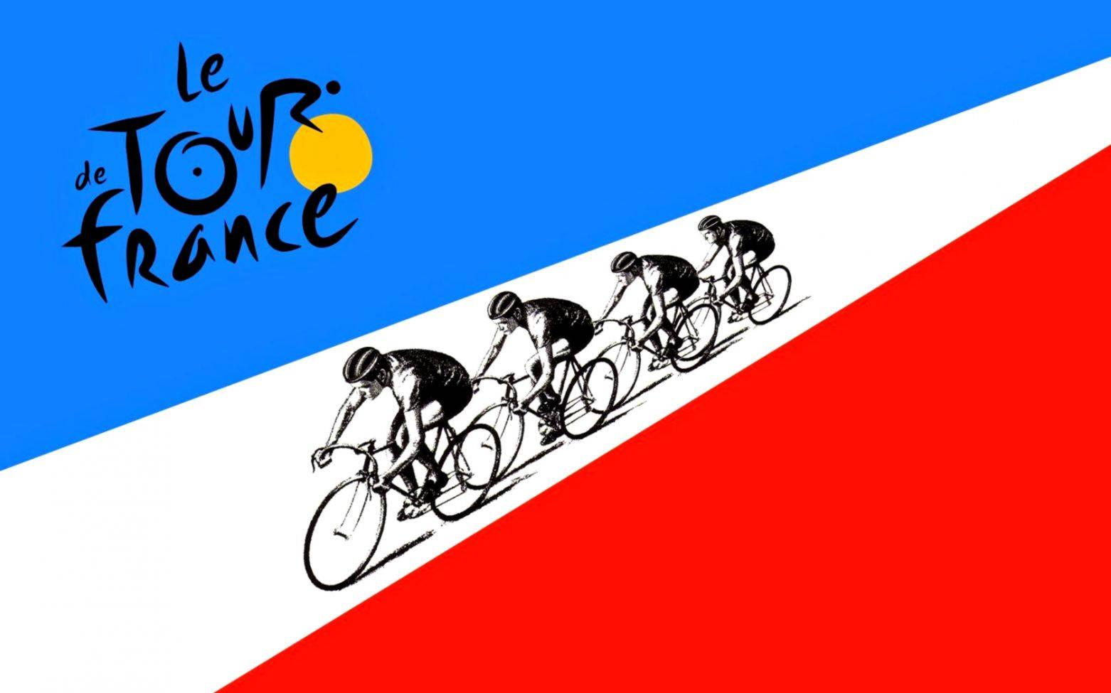 Download Sketched Photo Of Tour De France Wallpaper