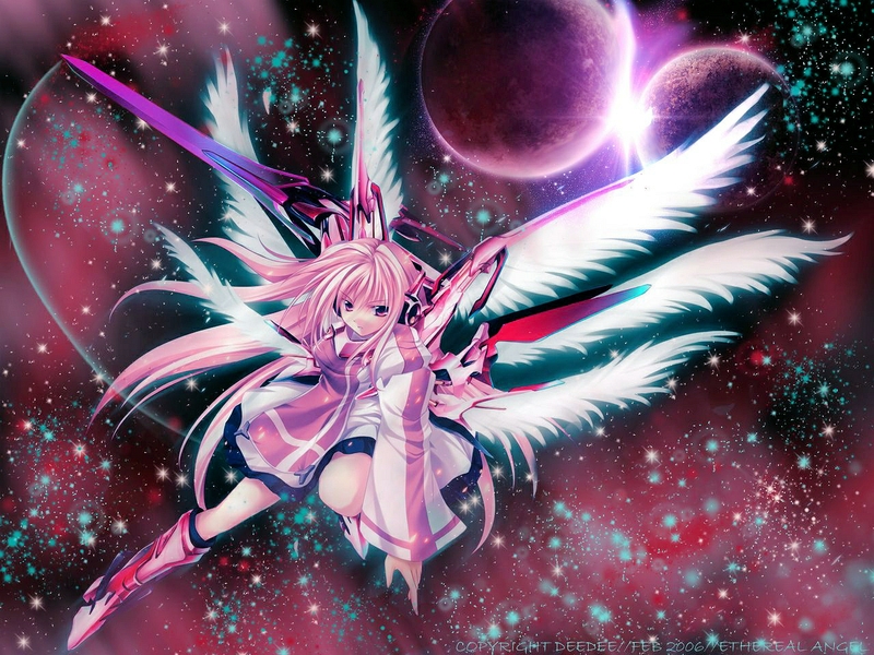 girl angel galaxy angel 1280x960 wallpaper Galaxy Angel Wallpaper 800x600