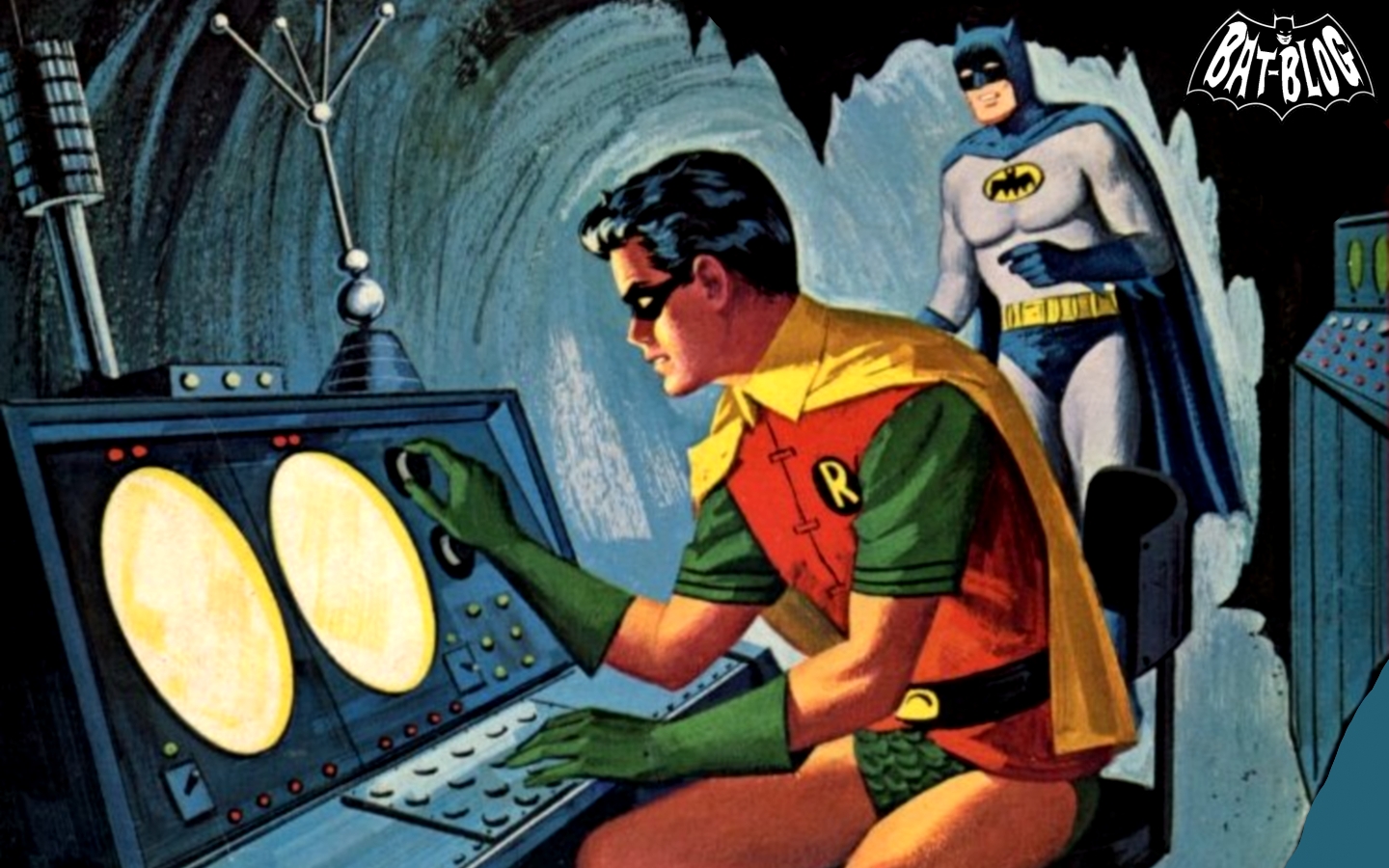 BATMAN AND ROBIN WALLPAPERS   1966 Coloring Book Graphics 1440x900