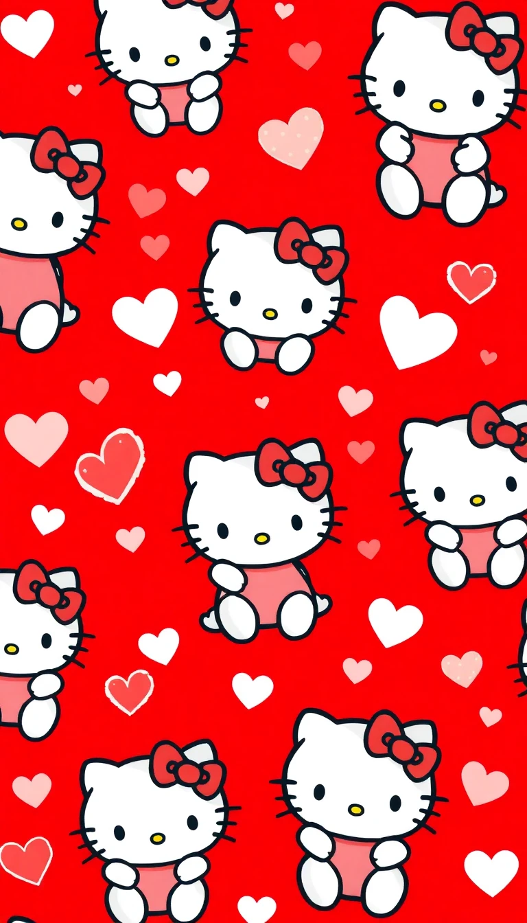 Red Hello Kitty Wallpaper