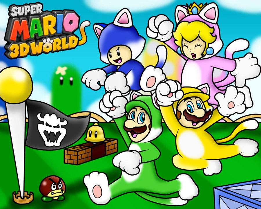 Super Mario 3d World Wallpaper By Superlakitu