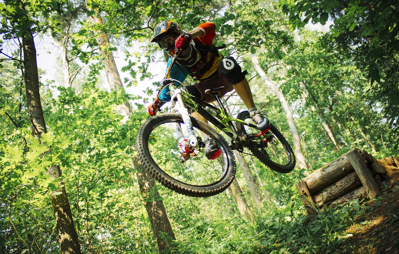 Wallpaper Forest Bike Ryder Fox Drop Suspension