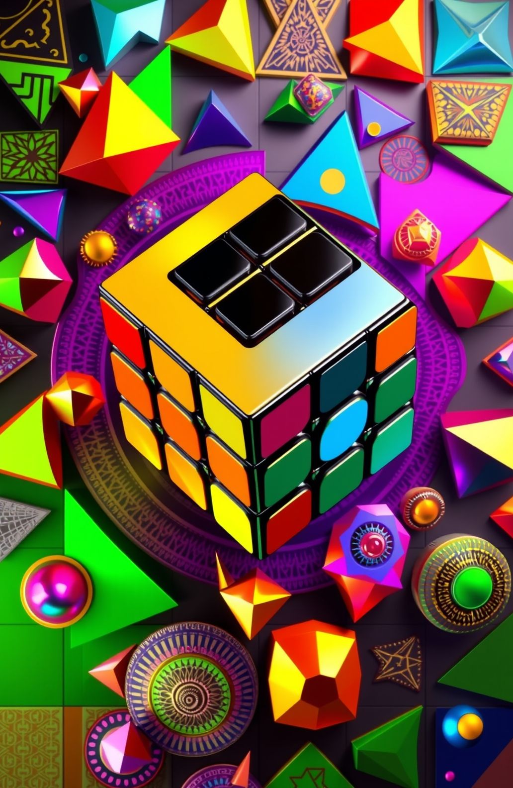 3d Wallpaper Rubix Cube