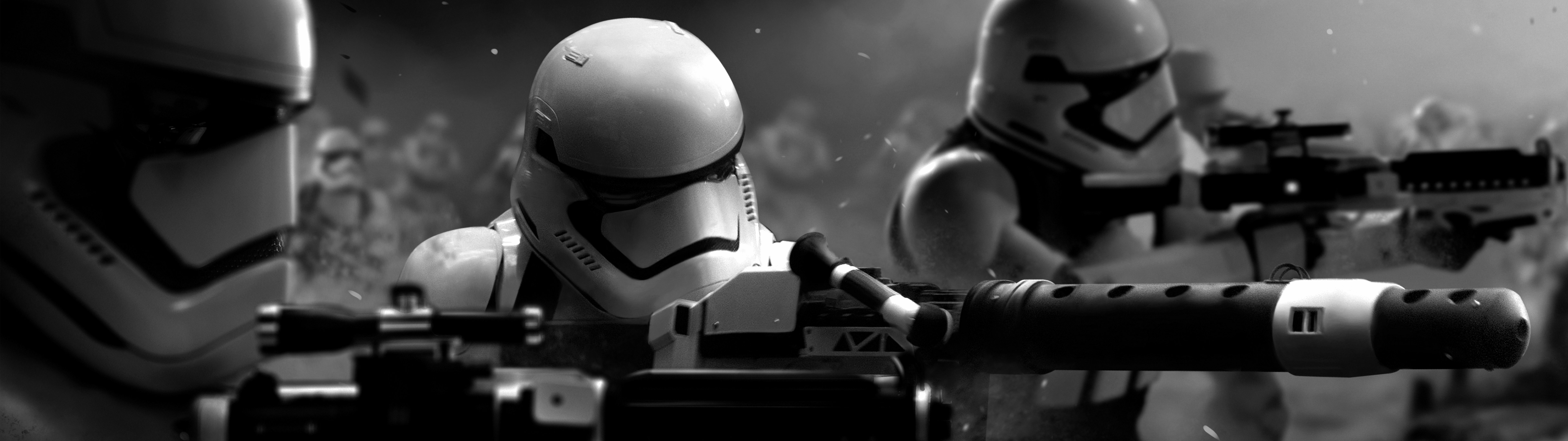 4K Dual Monitor Wallpaper 7680X2160 Star Wars