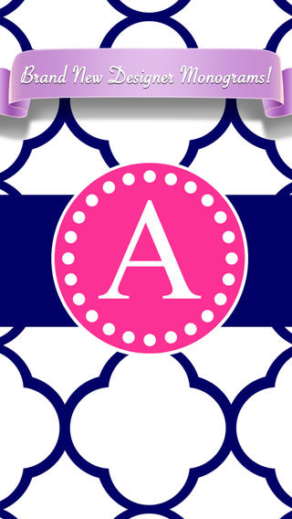Designer Monogram Custom Wallpaper On The App Store