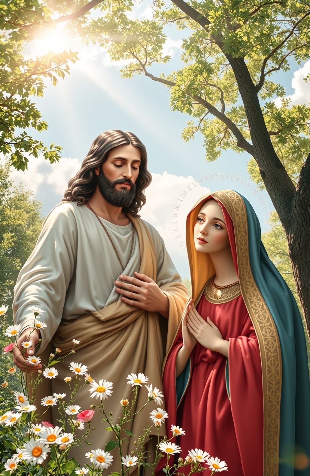 Jesus Christ Mother Mary Wallpaper