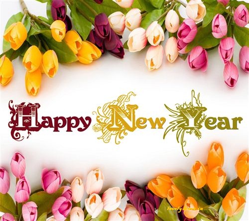 Natural Wallpaper Image Happy New Year Flower