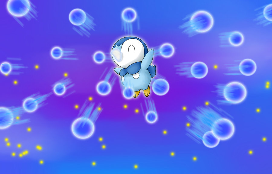Piplup Using Bubblebeam By Dranrebsan