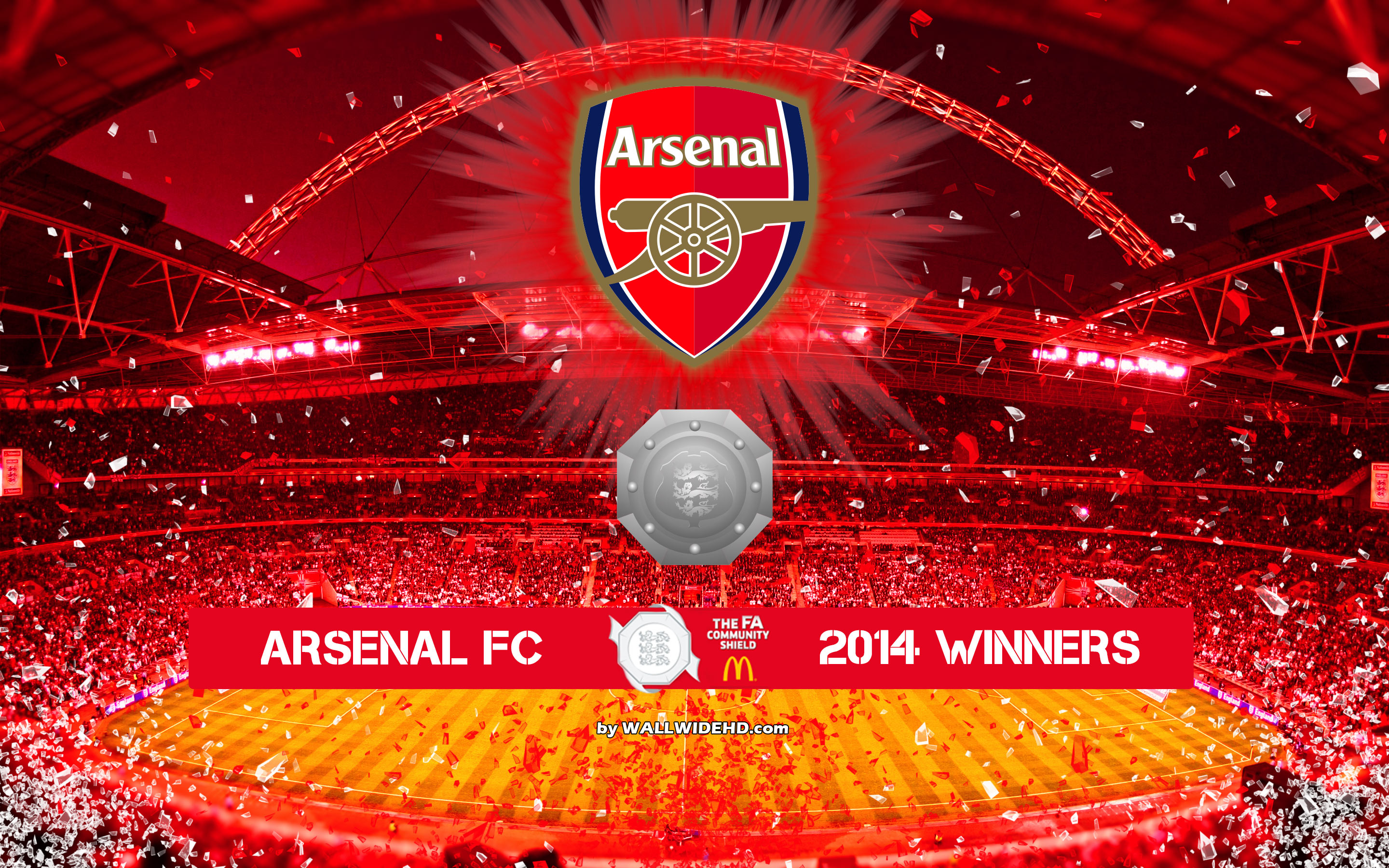 Arsenal FC 2014 FA Community Shield Winners Wallpaper