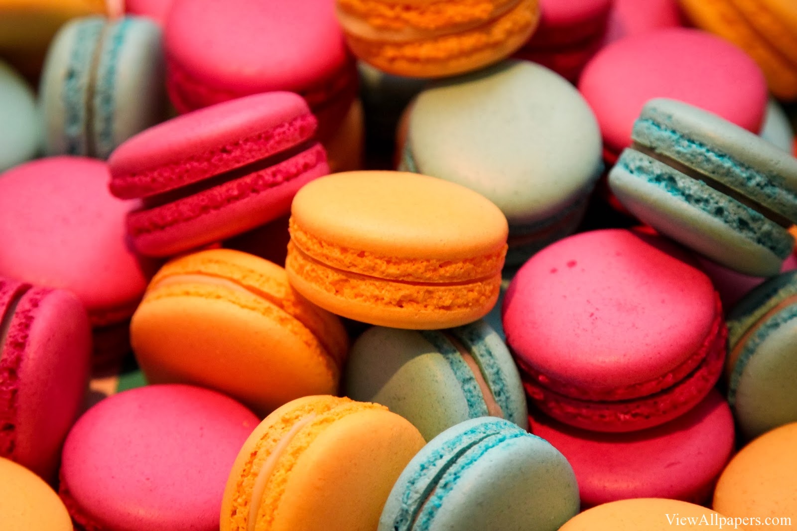 Macarons High Resolution Wallpaper Colorful