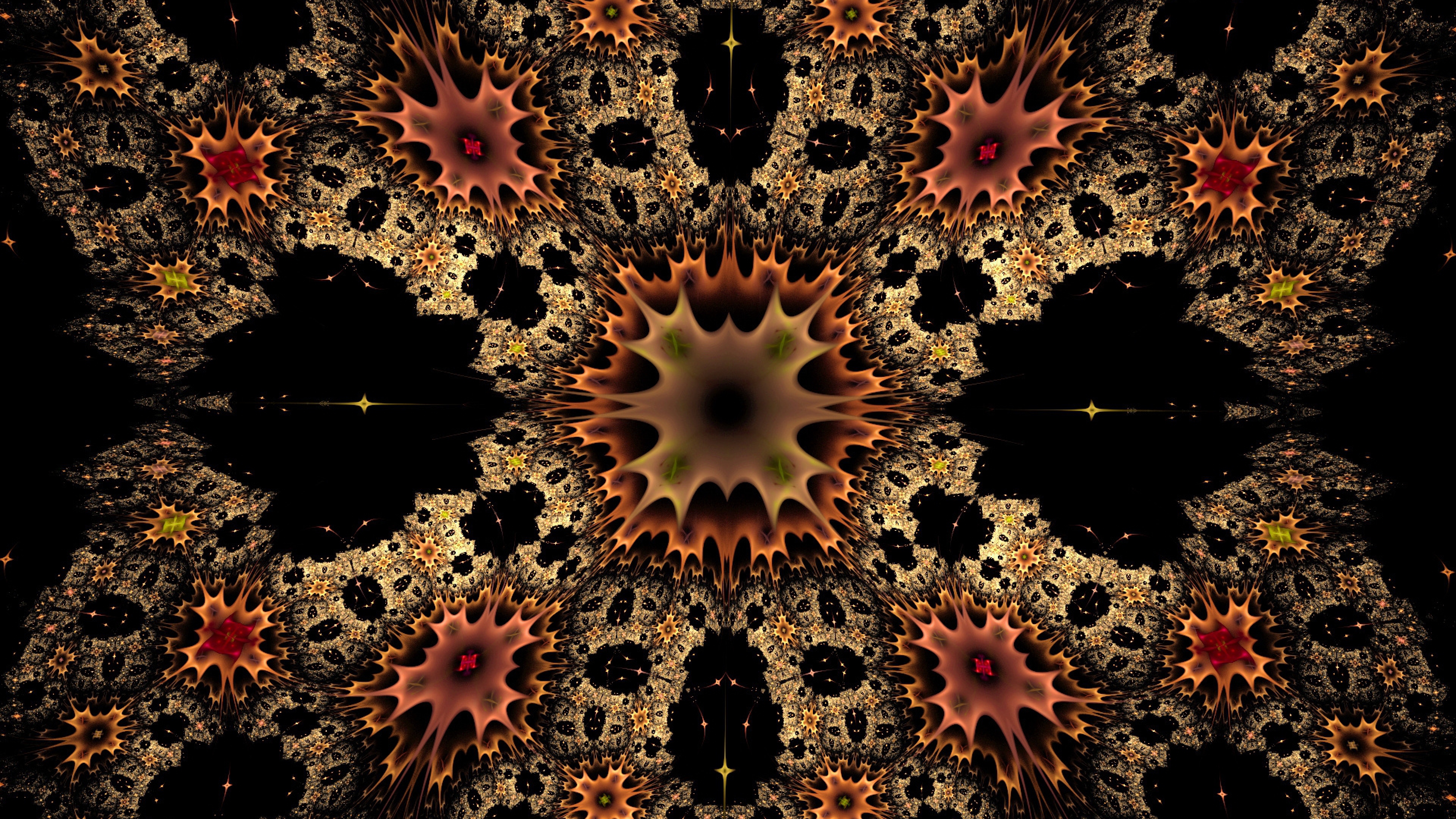 Patterns Colors Kaleidoscope Light 4k Ultra HD Background