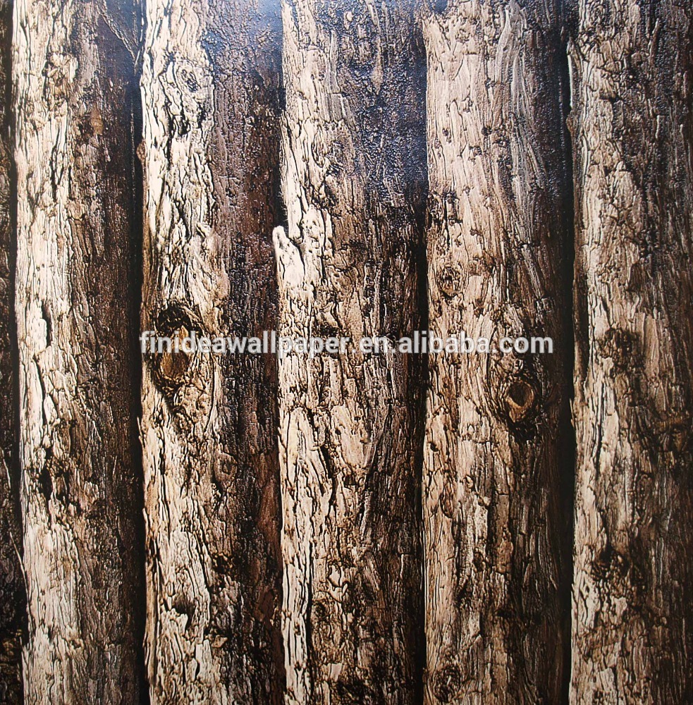 3d Natural Wood Wallpaper Stone For Deco