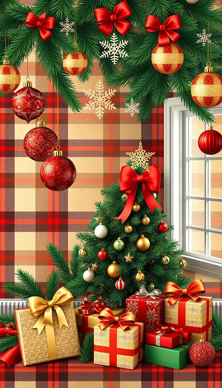 Preppy Christmas Wallpaper