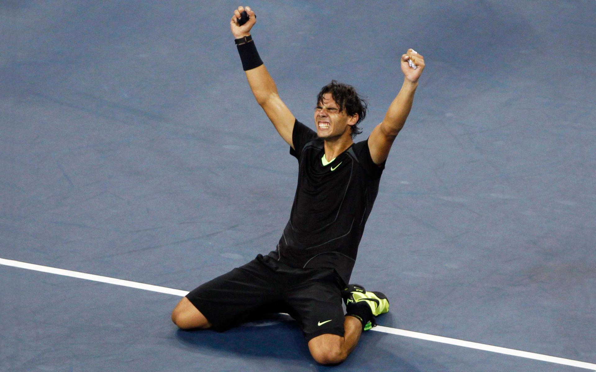 Rafael Nadal Victory Tenis Black Equipment Wide Tennis