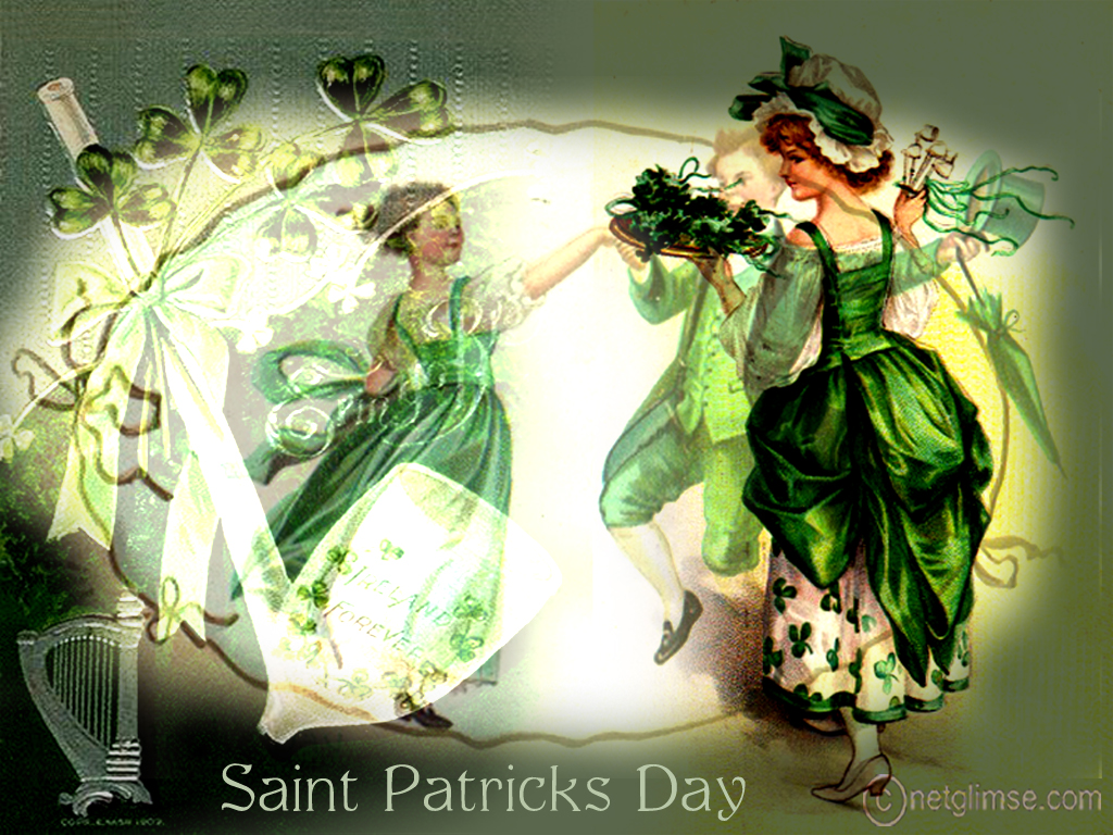 Day Vintage Card Mother S St Patrick