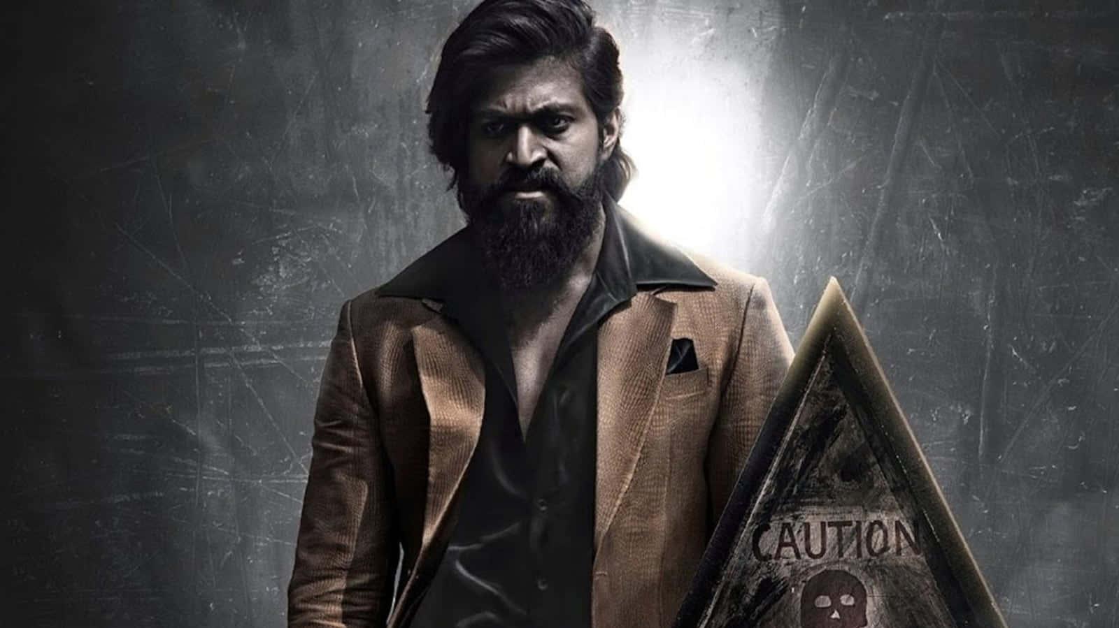 Yash As Kgf2 S Rocky Bhai Wallpaper