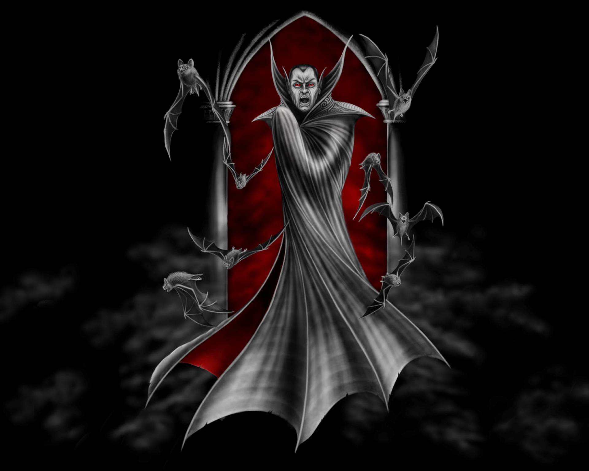 Vampire Puter Wallpaper Desktop Background