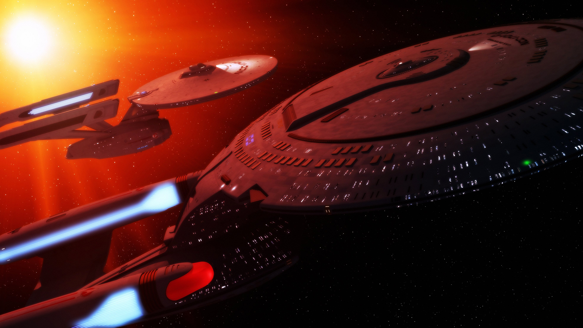 Starship Enterprise Spaceship Starlight Space Movies Sci Fi Wallpaper