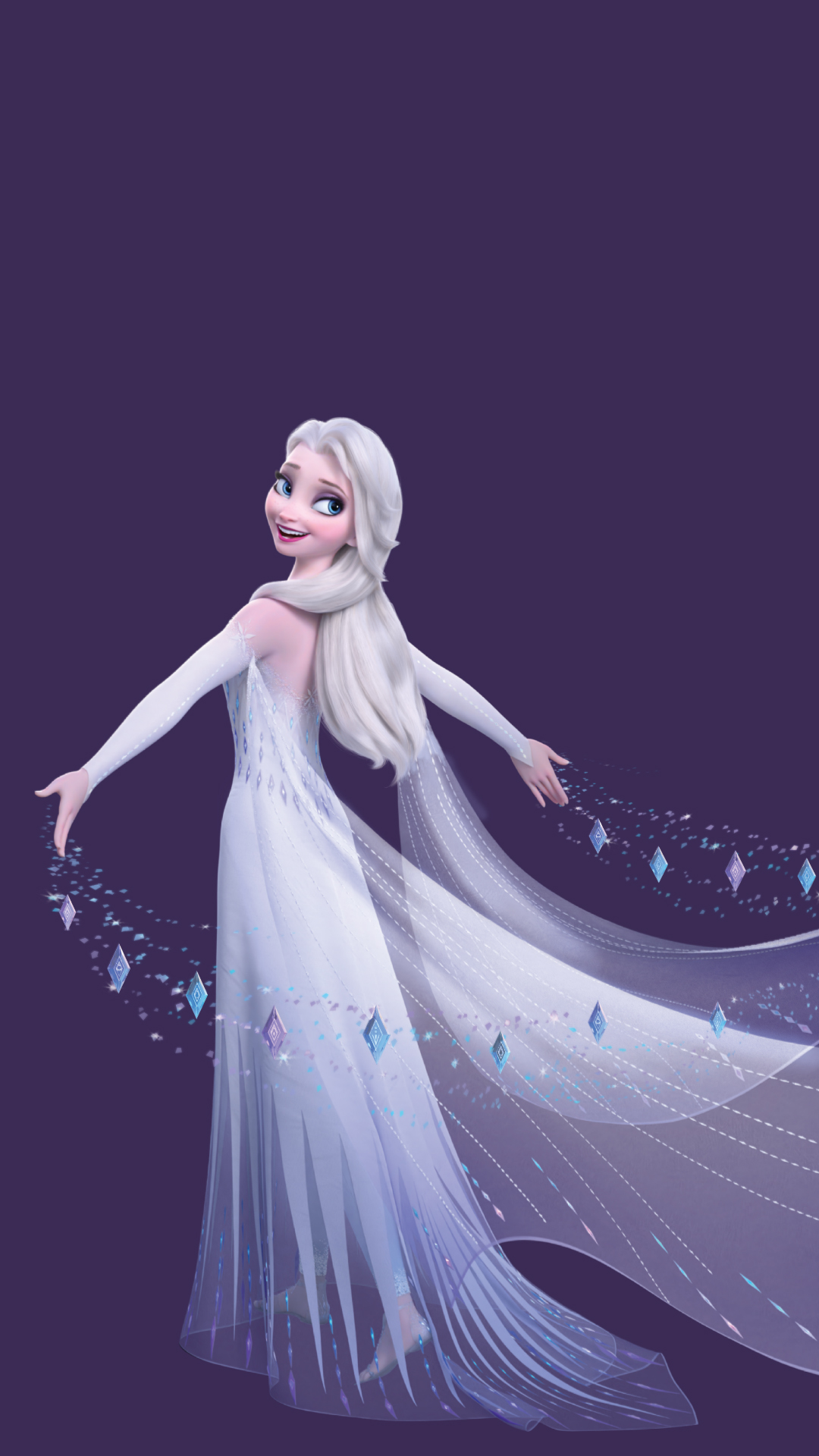 Frozen Elsa White Dress Wallpaper