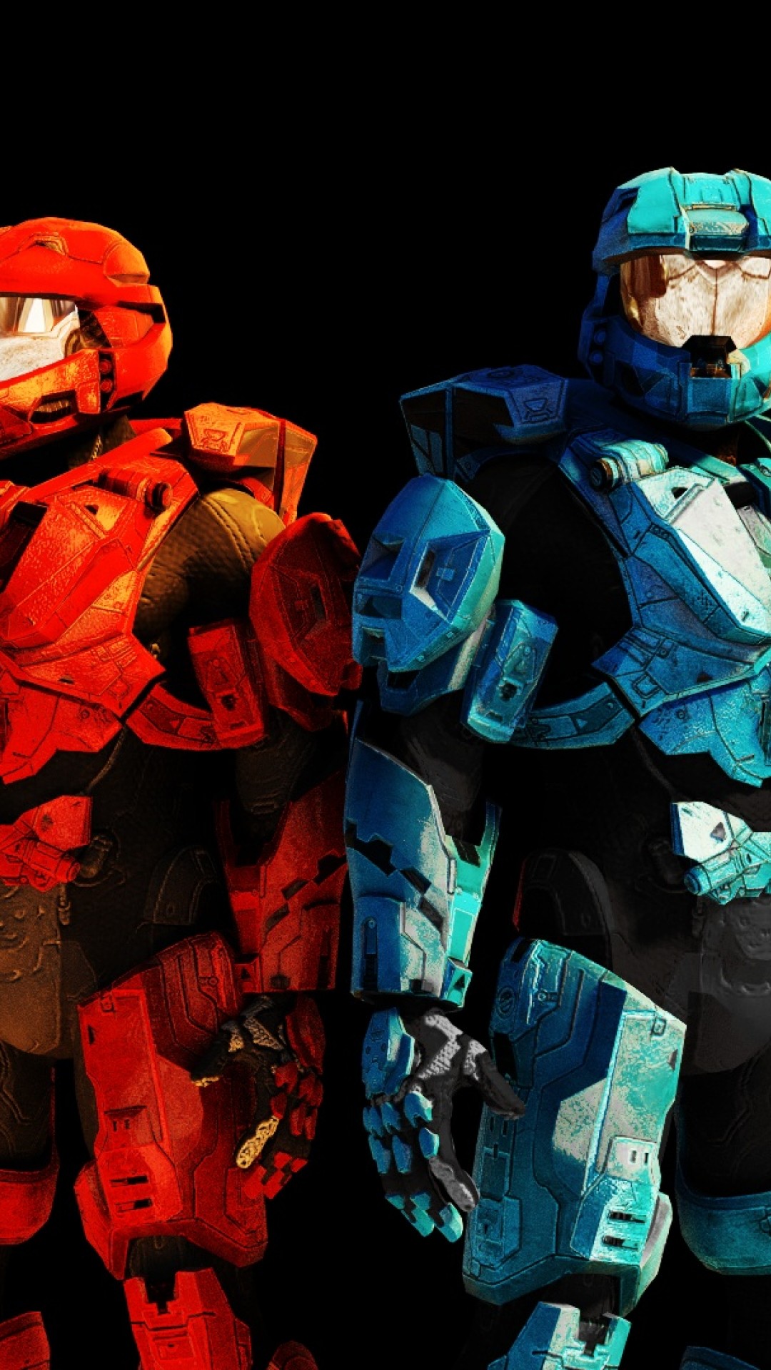 Red Vs Blue Wallpaper Iphone Plus Krom