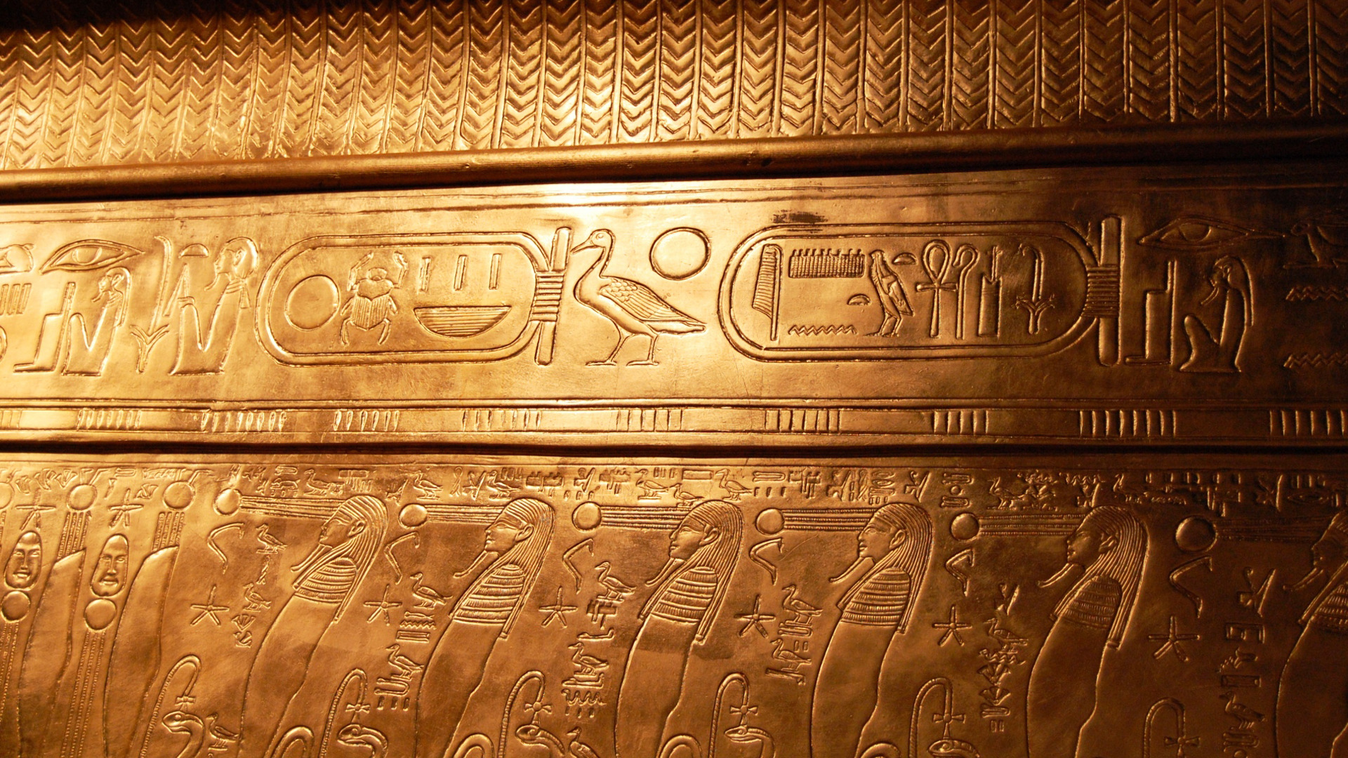 Tutankhamun Egypt Hieroglyphics Tomb Wallpaper