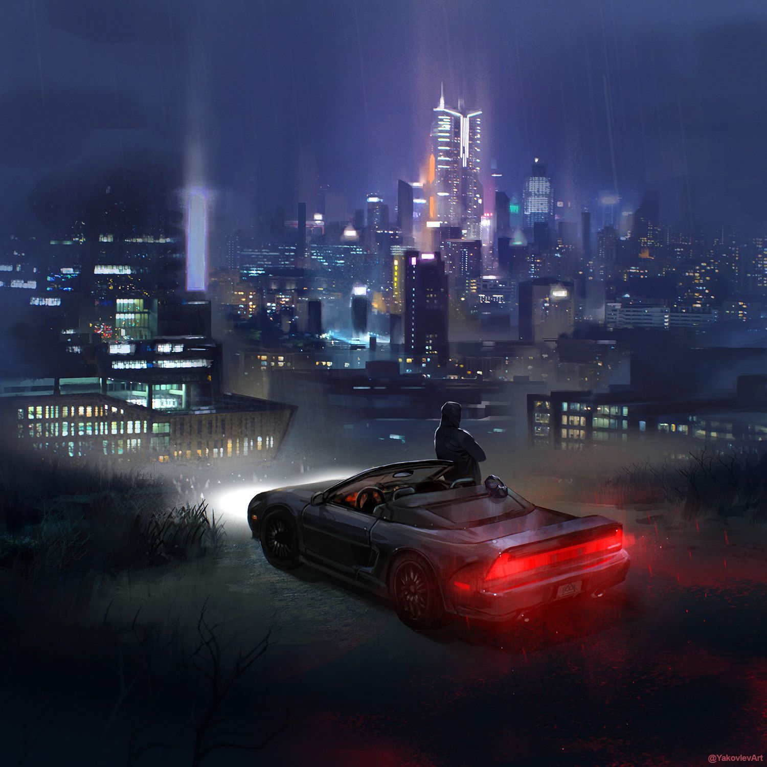 Highway By Yakovlev Art On Artstation Futuristic City