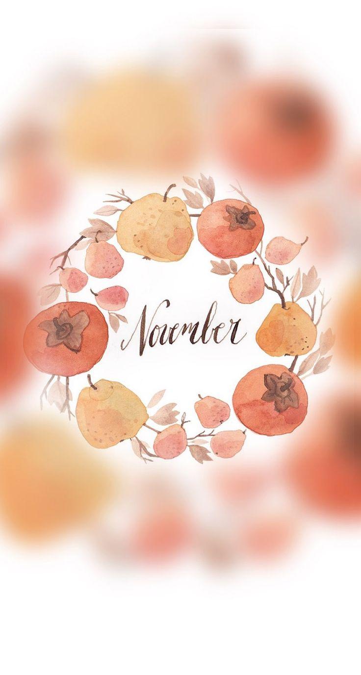 November Month Flower Floral Wrath Background Wallpaper HD