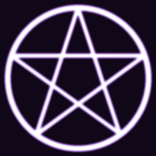 Wiccan Pentacle With Evil