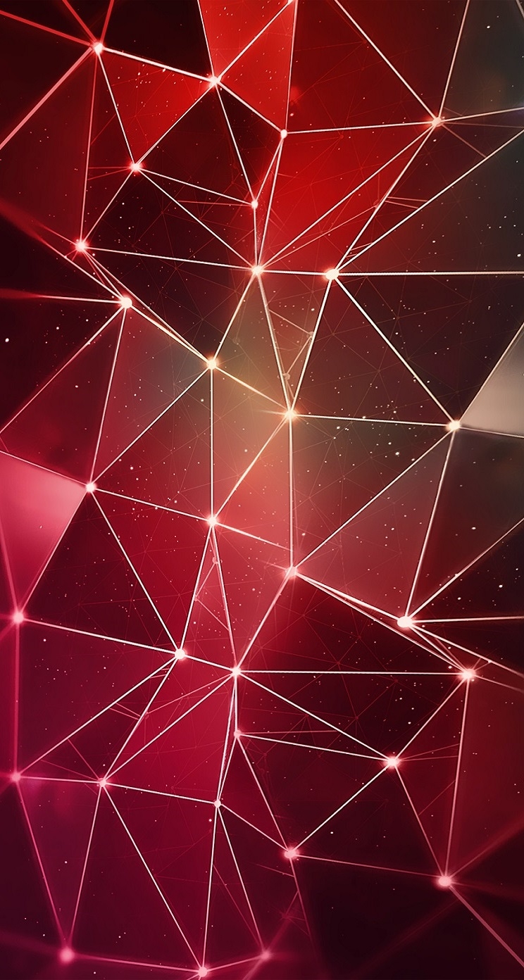 iPhone Wallpaper Ios7 Red Triangles Lights Parallax