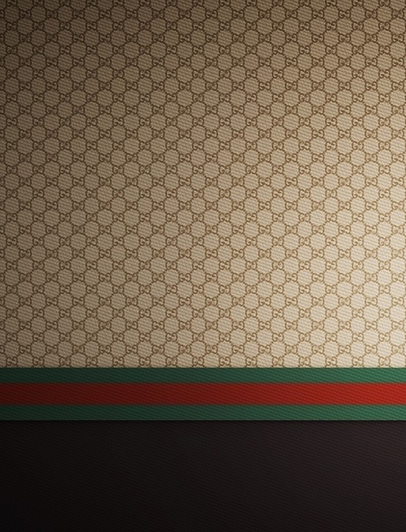 Gucci Brown Red Green Wallpaper For iPhone