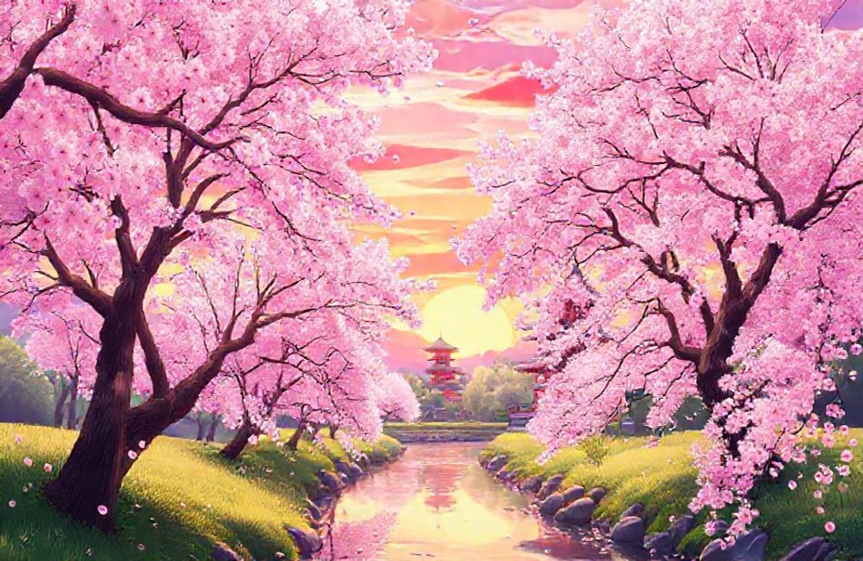 Anime Cherry Blossom Wallpaper