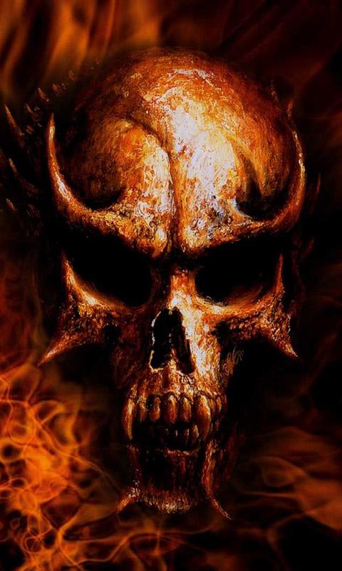 Fire Skulls Live Wallpaper Screenshot