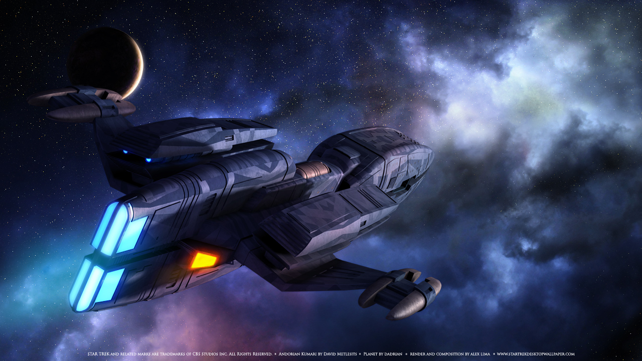 1280x720 Star Trek Andorian Empire Starship Kumari Class free Star